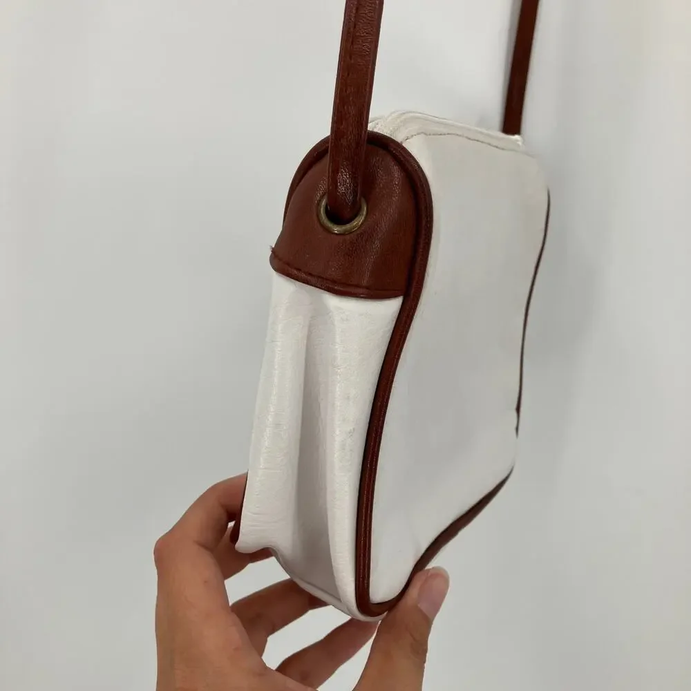 Vintage white brown